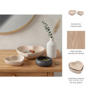 DASHLAKE SET OF 2 BROWN BOWLS 3 (IN) 9