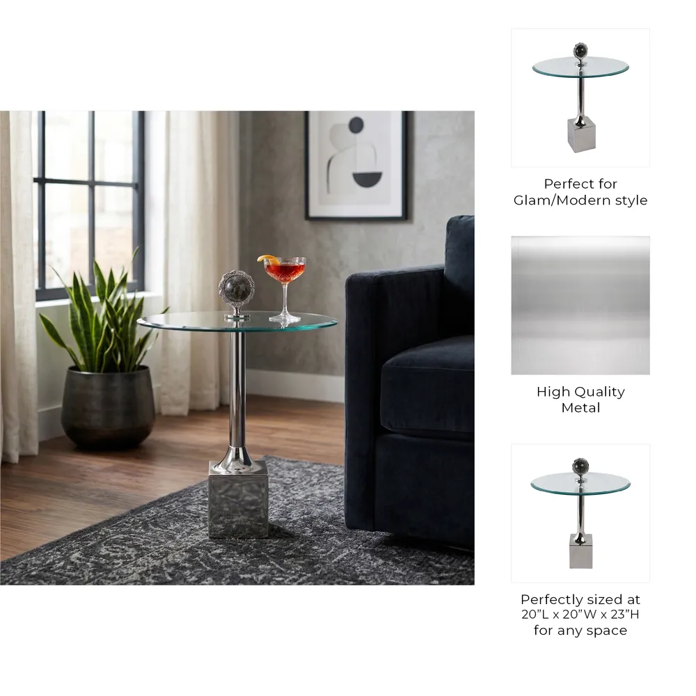 MERCER SILVER TABLE 23 (IN)