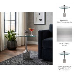 MERCER SILVER TABLE 23 (IN) 10
