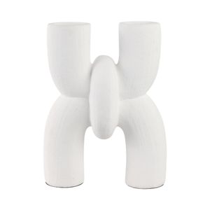 STONEHAM WHITE VASE 15 (IN) 5