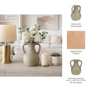 SHERMANCLIFF GREEN VASE 12 (IN) 11