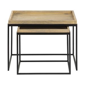Akin Accent Table - Set of 2 Black 1