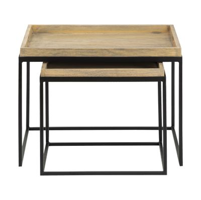 Akin Accent Table - Set of 2 Black