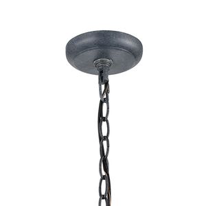 Bianca 8'' Wide 1-Light Outdoor Pendant - Aged Zinc 5