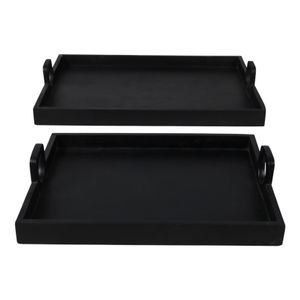 BAXTERMOOR SET OF 2 BLACK TRAY 5 (IN) 4