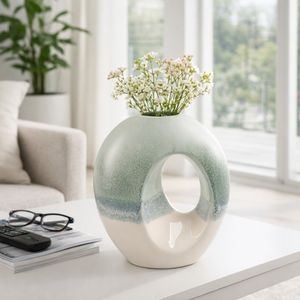 CHLOEOAK BLUE VASE 10 (IN) 12
