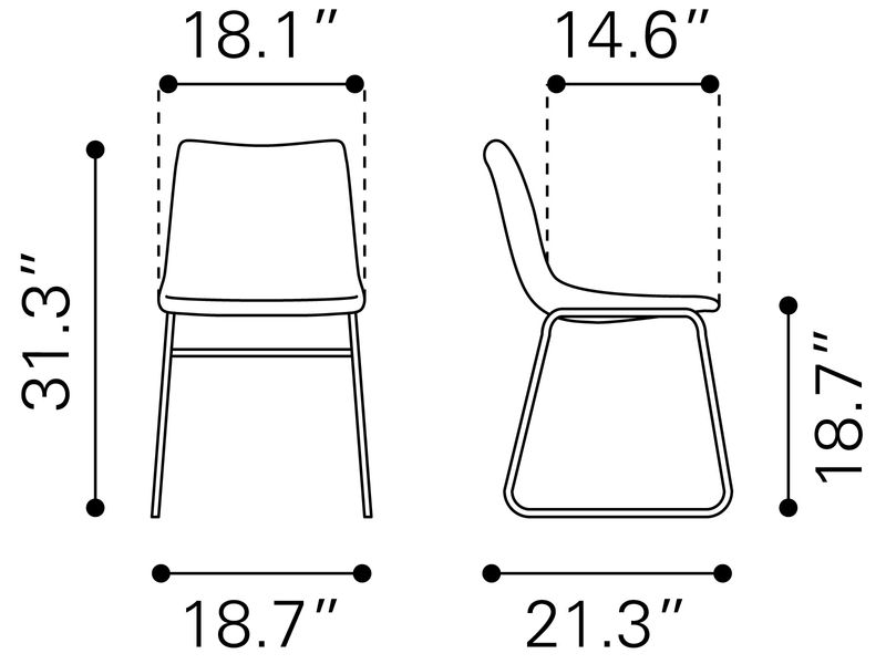 Smart Dining Chair Vintage Espresso 13