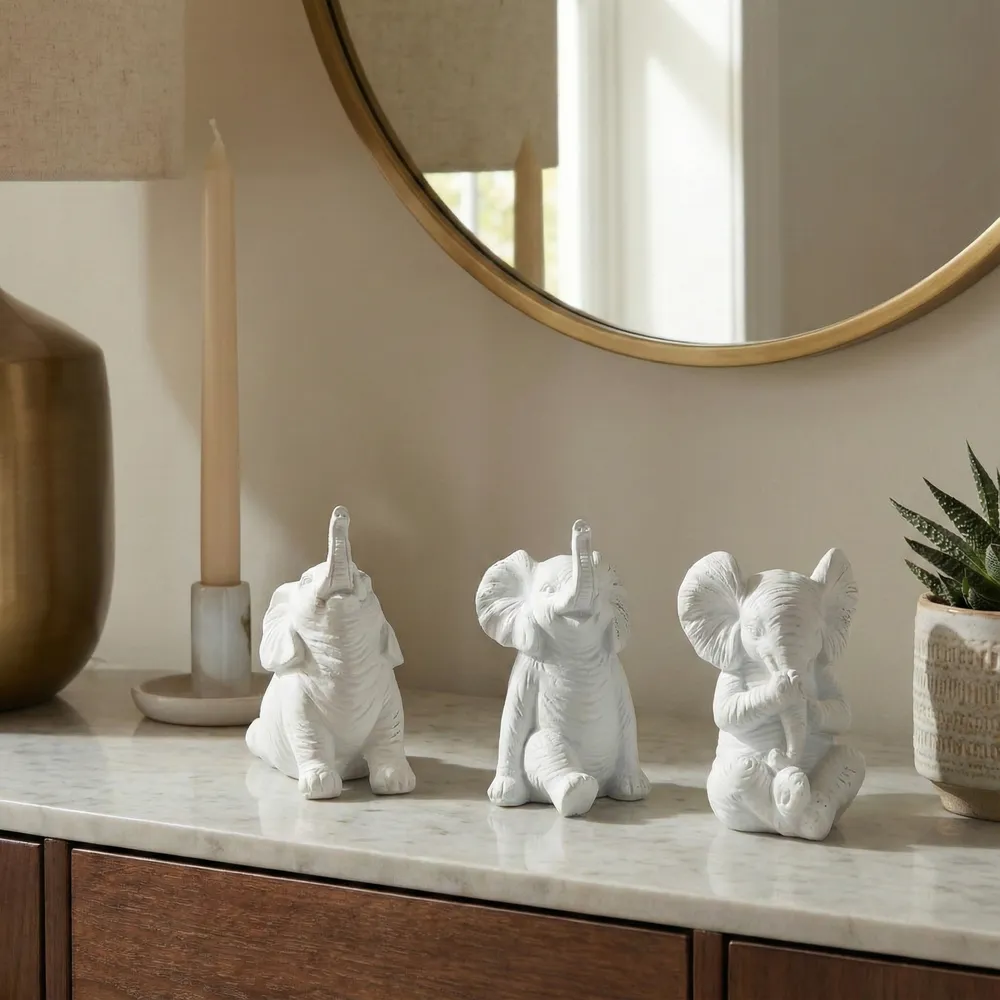 WALTONTON SET OF 3 WHITE DECOR 6 (IN)