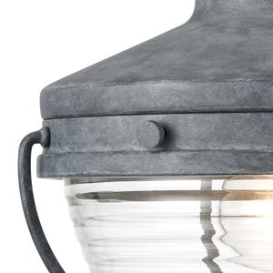 Eastport 12'' High 1-Light Outdoor Sconce - Aged Zinc 3