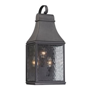 Forged Jefferson 22'' High 3-Light Outdoor Sconce - Charcoal 1