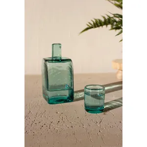 Bedside Water Carafe and Drinking Glass 4