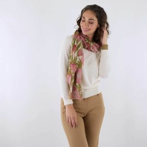 Icelandic Poppies Pink Featherweight Scarf 4