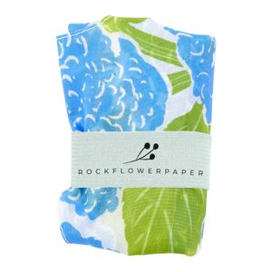 Blue Hydrangea blu Reusable Shopping Bag 5