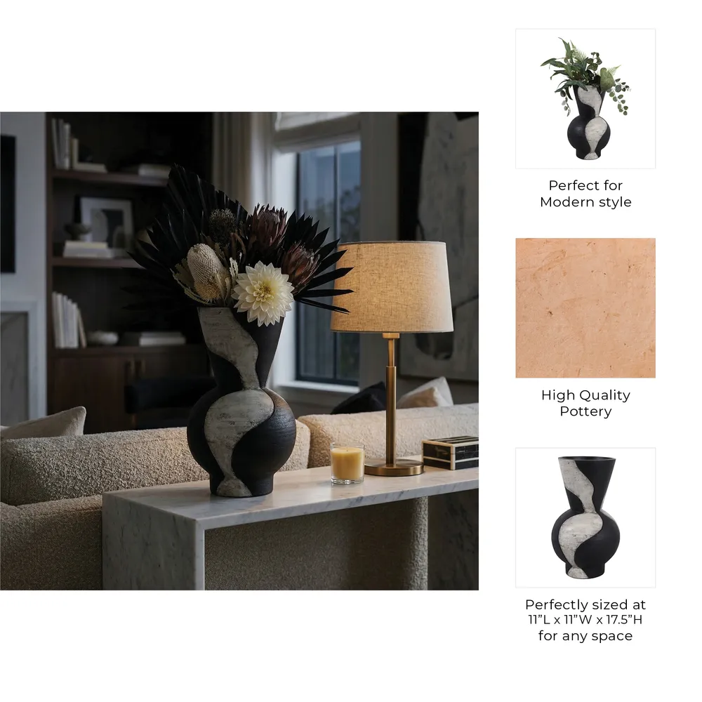 BLAIRRUN WHITE VASE 18 (IN)