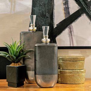 Oval Pebble Box - Small Brass 7