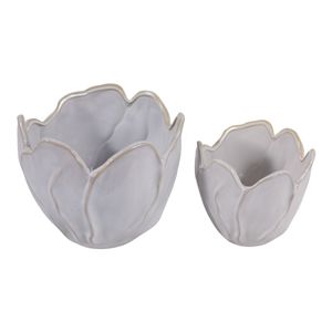DRYDENRUN SET OF 2 IVORY PLANTER 7 (IN) 6