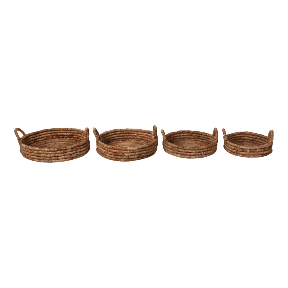 RIPLEYMORE SET OF 4 TAN TRAY 9 (IN)