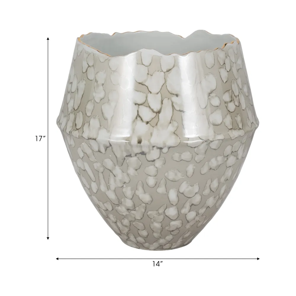 HANSONMILL GRAY VASE 17 (IN)
