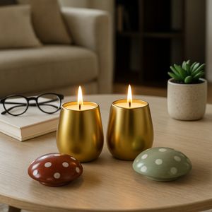 LINDENPARK SET OF 2 FIG&APRICOT CANDLE 5 (IN) 2