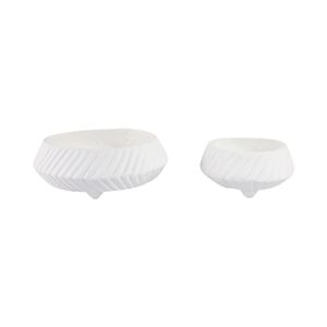 GILBERTRUN SET OF 2 WHITE BOWLS 6 (IN) 1