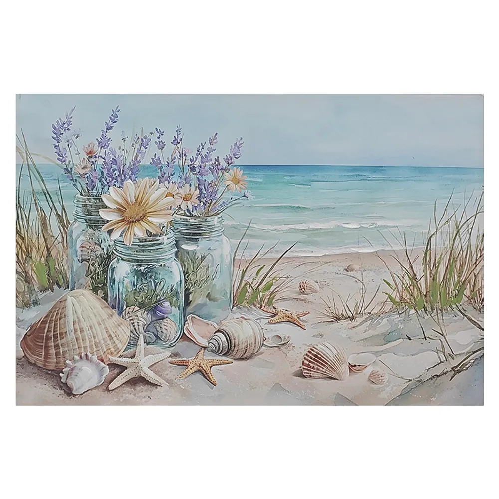 35-1/2" SEASHELLS AND JARS CANVAS
