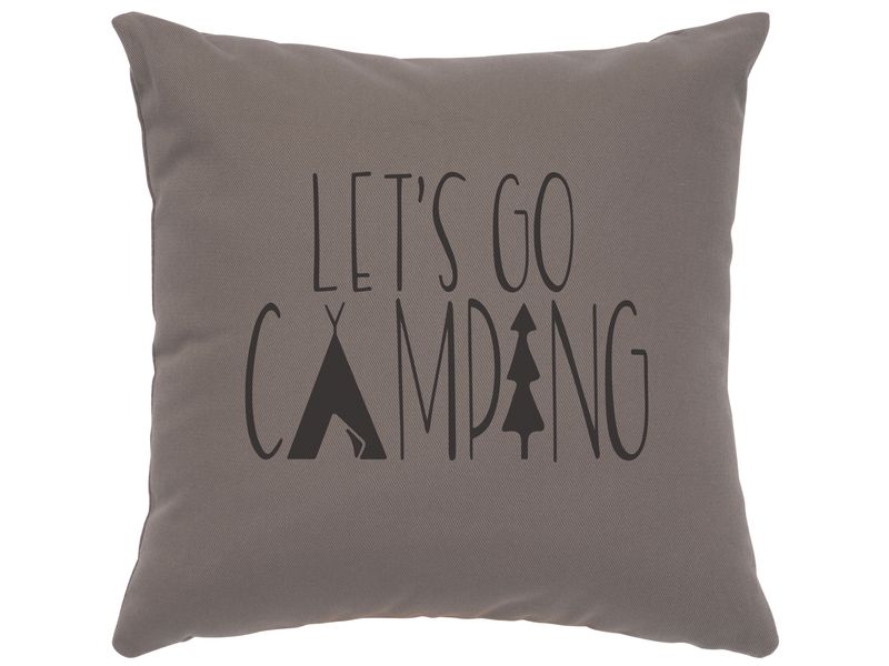 Image Pillow - Go Camping - Cotton Chrome 1