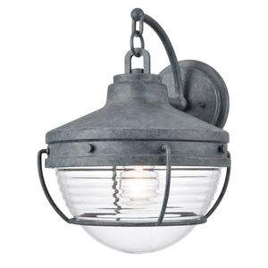 Eastport 14'' High 1-Light Outdoor Sconce - Aged Zinc 1