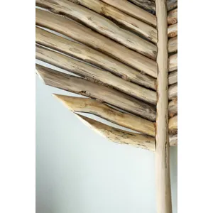Set of 3 Teakwood Leaves Wall Art 2