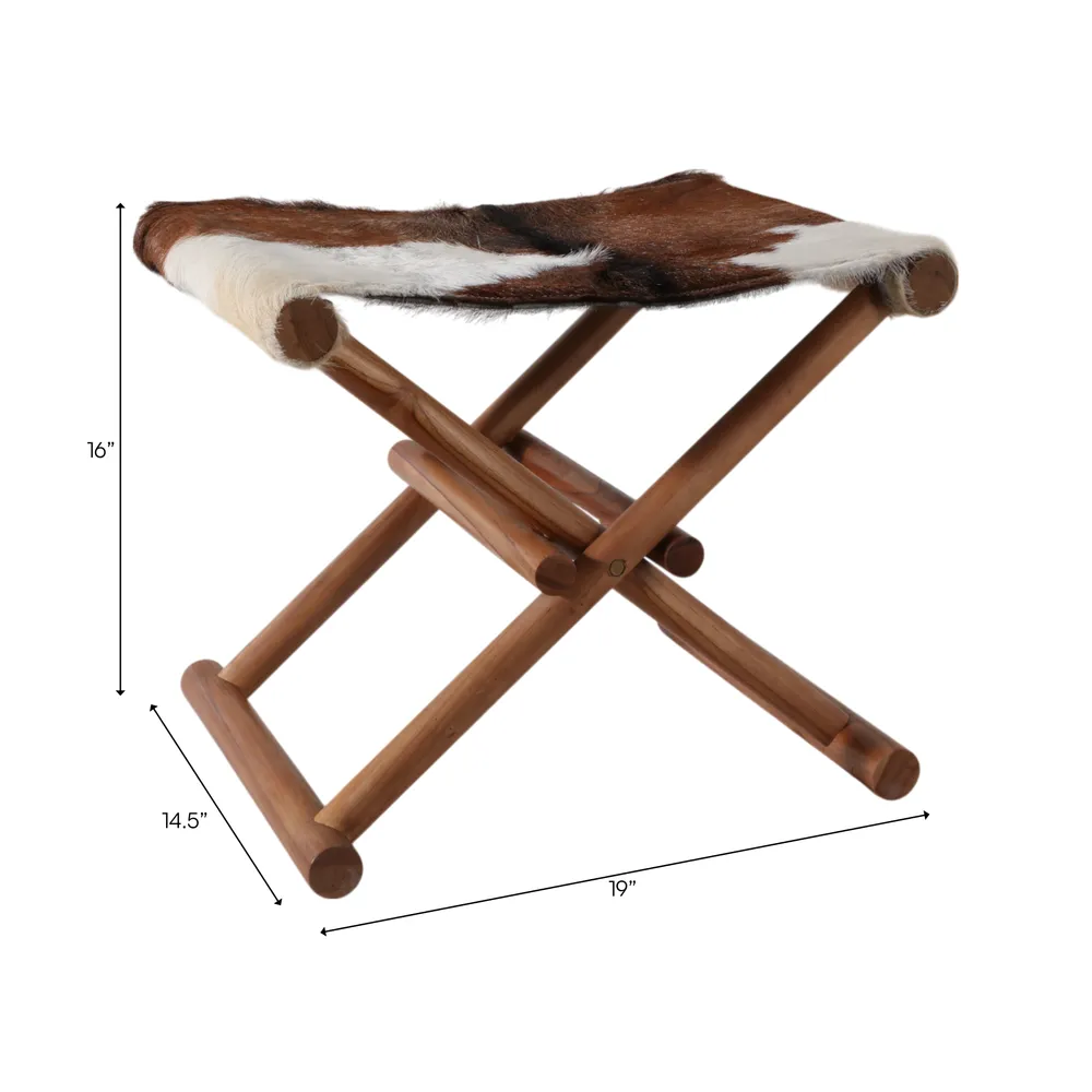 COLBYBEACH BROWN STOOL 16 (IN)