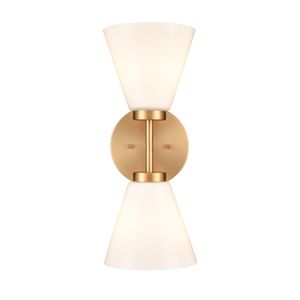 Houghton 15'' High 2-Light Vanity Light - Brushed Gold 1