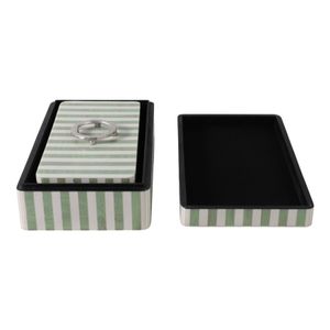 DECKERWORTH SET OF 2 GREEN BOXES 5 (IN) 5