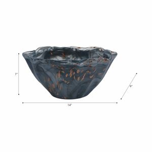 14" ORTA SMALL ITALIAN ART GLASS BOWL 9