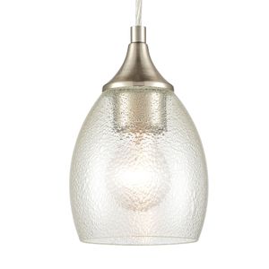 Miranda 5'' Wide 1-Light Mini Pendant - Satin Nickel 4