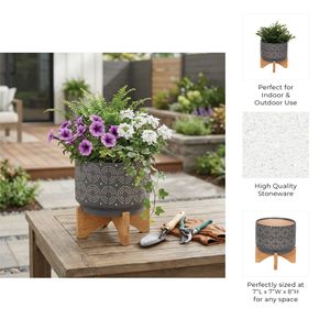 DILLONFORD GRAY PLANTER 8 (IN) 10