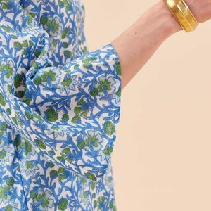 Isabella Blue Cotton Kurta 3