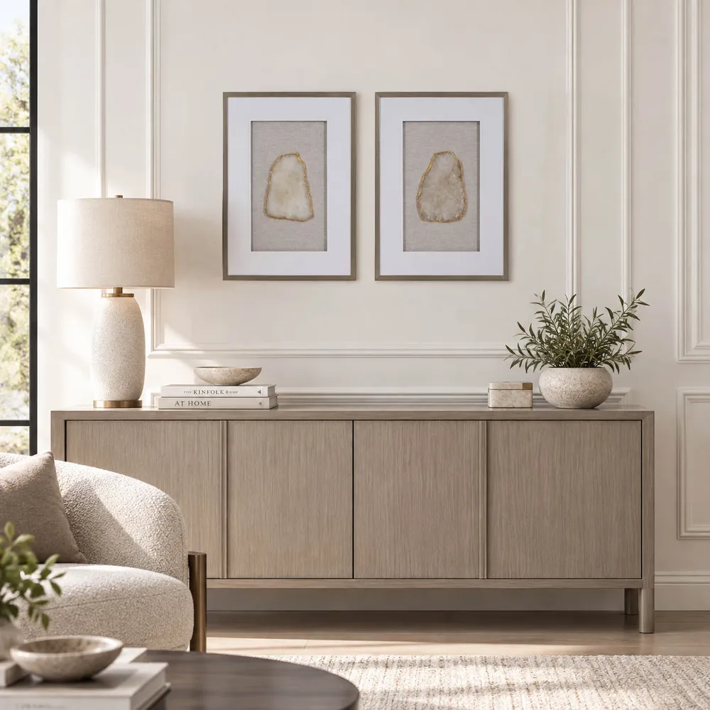 HERMONCROSS SET OF 2 TAN ART 28 (IN)