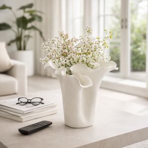 WESTONHOLM WHITE VASE 11 (IN) 12