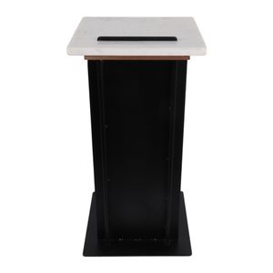 BLAIROAK WHITE TABLE 23 (IN) 6