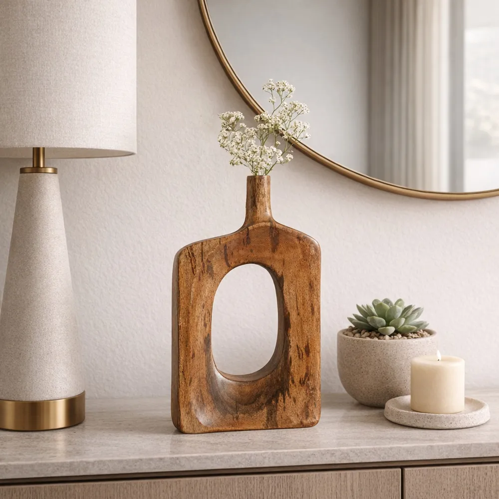 DOUGALGATE BROWN VASE 15 (IN)