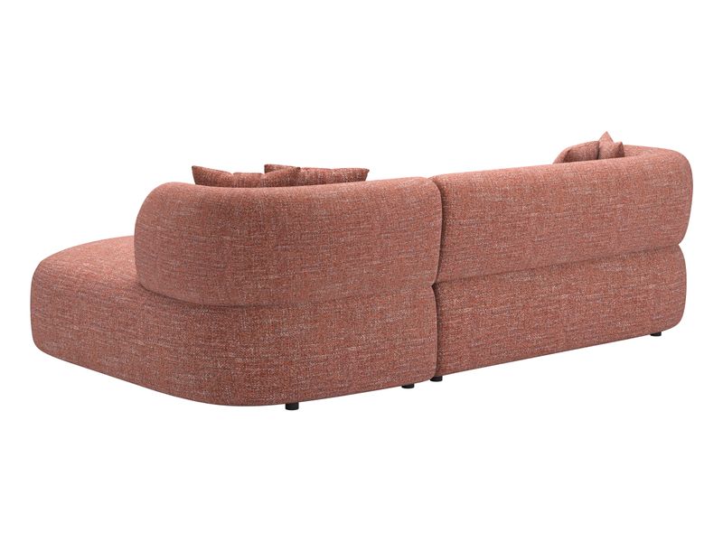 Venezia Chaise Sectional Brown 6
