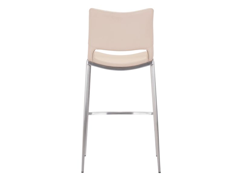 Ace Barstool Light Pink & Silver 5