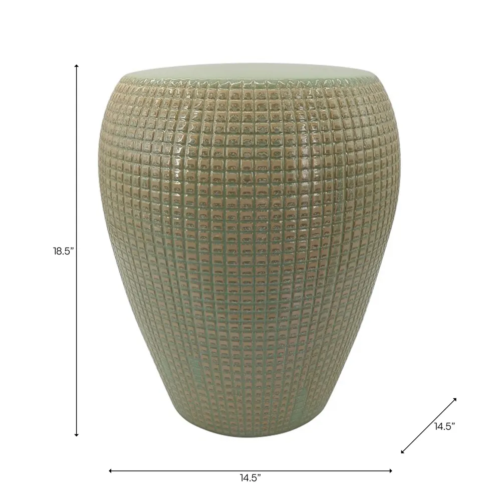 GORDENWORTH GREEN GARDEN STOOL 19 (IN)