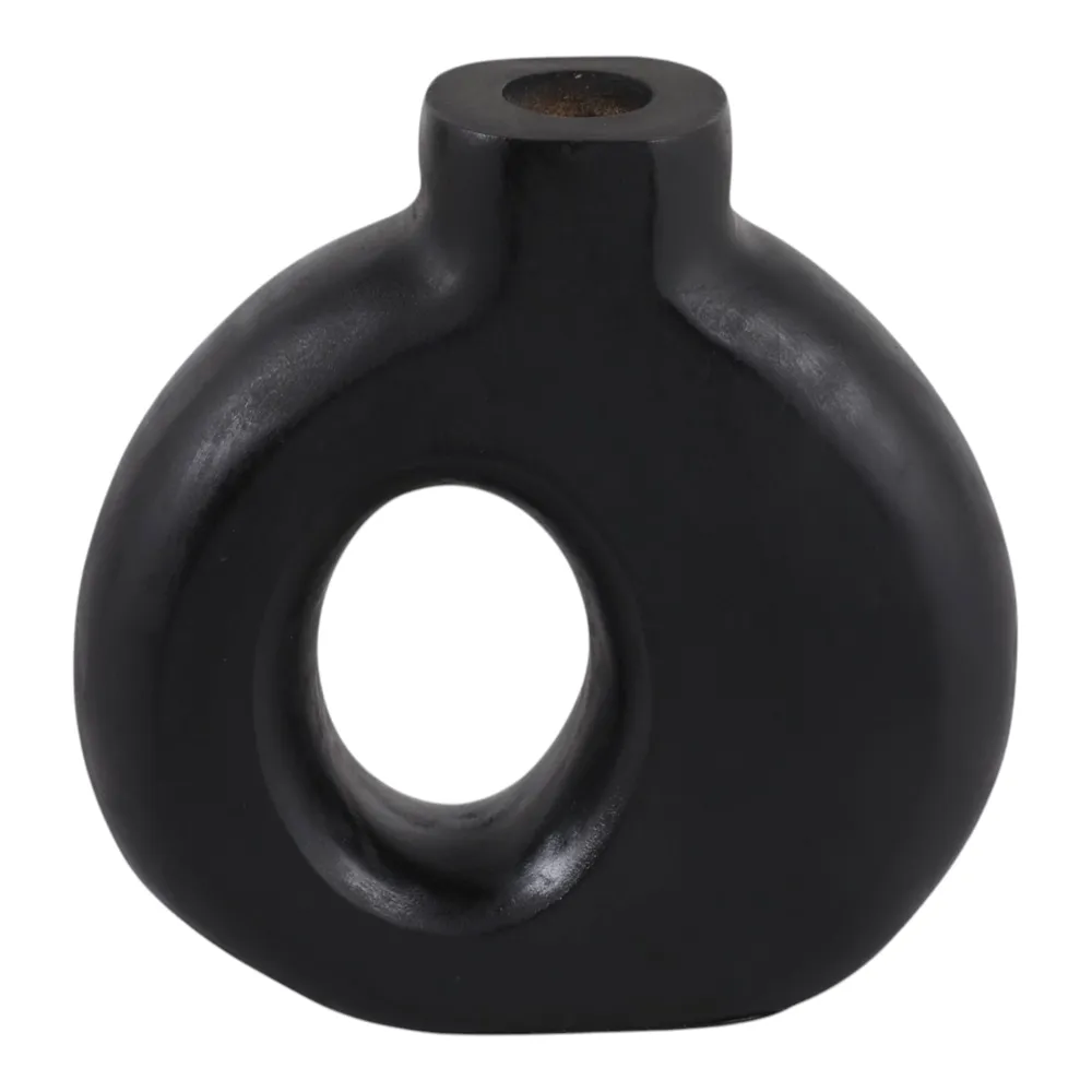 GRIFFINMOOR BLACK VASE 7 (IN)