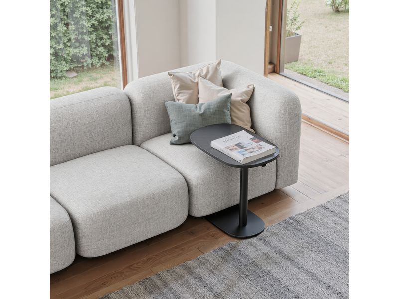 Buddy Adjustable Rotating Side Table Gray 2