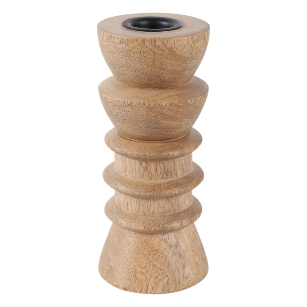BREEVIEW TAN CANDLE HOLDER 6 (IN)