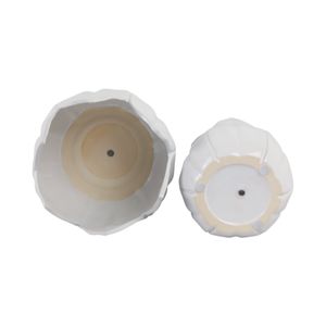 GENTRYWIND SET OF 2 WHITE PLANTER 10 (IN) 7