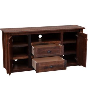 Barnwood Widescreen Television Stand 3