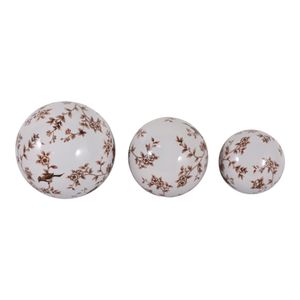 MAXBROOK SET OF 3 BROWN ORBS 6 (IN) 9