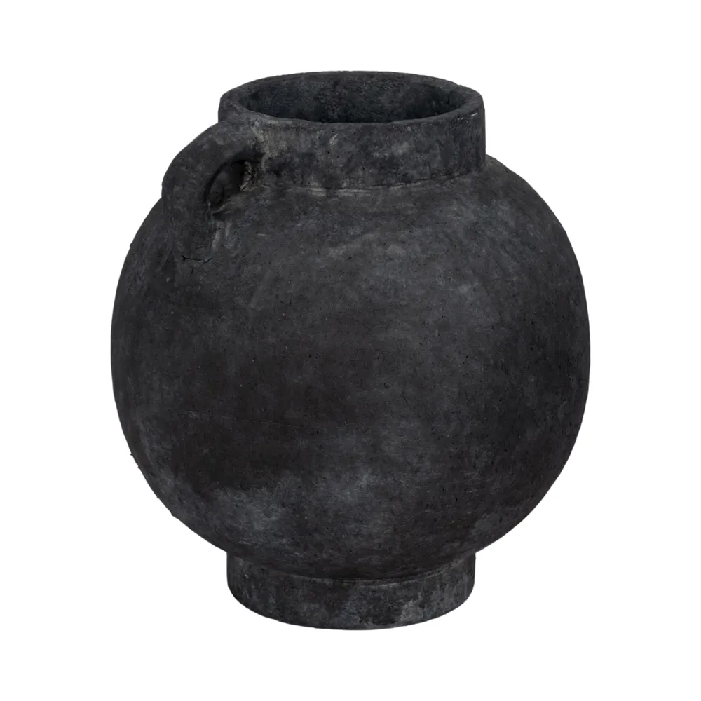 CORBINFORD BLACK VASE 12 (IN)
