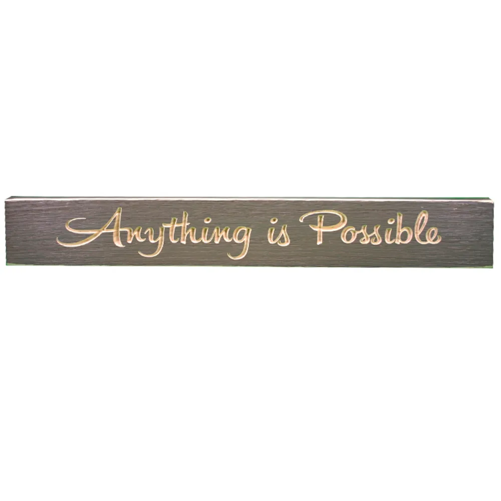 24" USA ANYTHING IS POSSIBLE ROUTED BARN